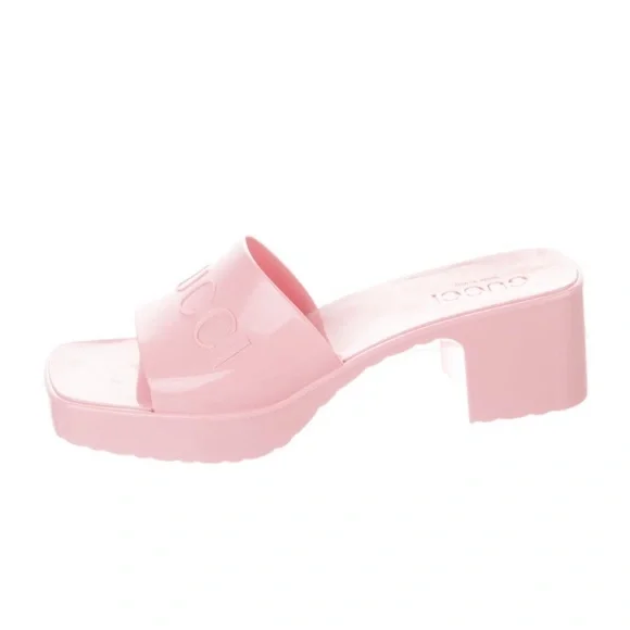 Gucci Pink Slide Sandals